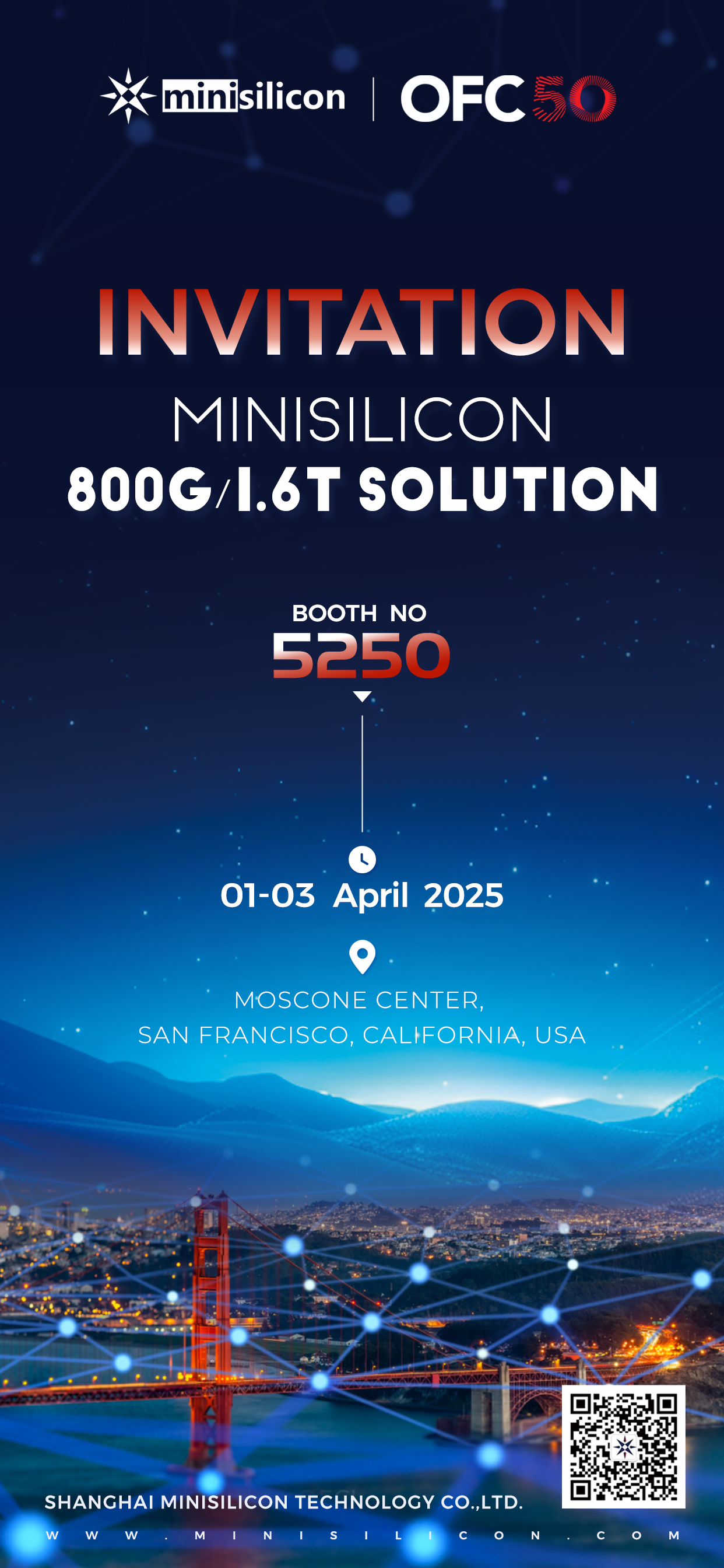 jbo竞博电竞科技邀请您共赴旧金山OFC盛会-展位5250